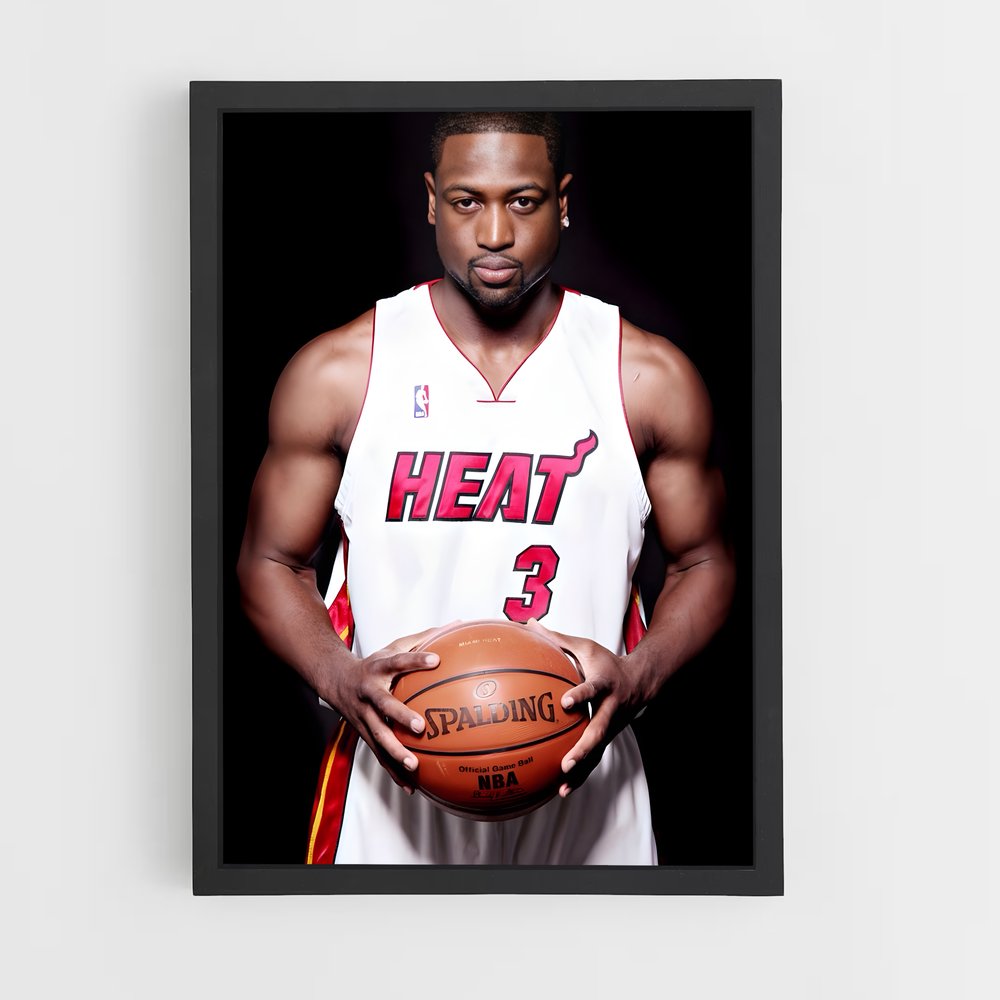 Poster Dwyane de wade – affiche Basketball (vue 2)